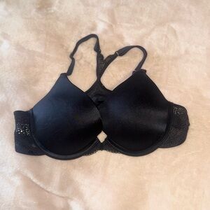 Maidenform Black Lace Front Clip Detail Bra